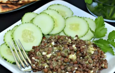 Delicious and Healthy Lentil Salad with Zesty Chimichurri Sauce