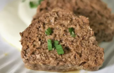 Delicious and Healthy Low Carb Beef and Turkey Meatloaf Recipe