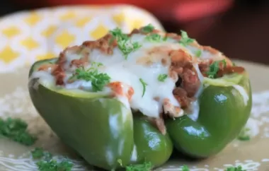Delicious and Healthy Low Carb Stuffed Peppers Recipe