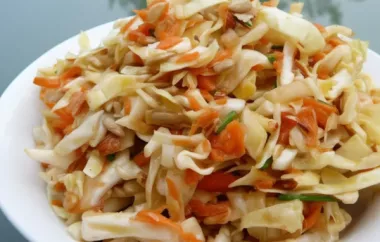 Delicious and Healthy Mayo-Free Cabbage Salad Recipe