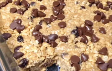Delicious and healthy no-bake granola bars recipe