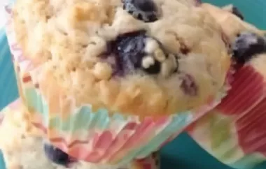 Delicious and Healthy Oatmeal Blueberry Muffins Recipe