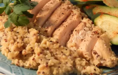 Delicious and Healthy Quinoa and Honey Mustard Chicken Slow Cooker Meal
