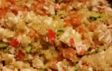Delicious and Healthy Quinoa Crab Salad Recipe