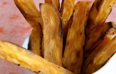 Delicious and Healthy Roasted Sweet Potato Fries