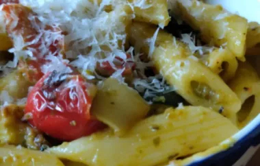 Delicious and Healthy Roasted Veggie Pesto Pasta Salad Recipe