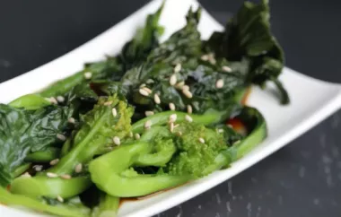 Delicious and Healthy Sauteed Broccoli Rabe with a Tangy Ponzu Sauce