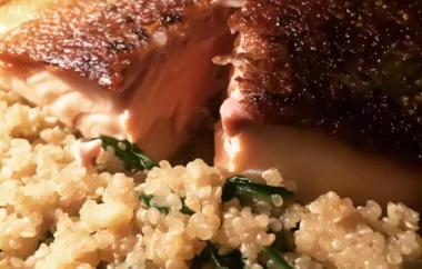 Delicious and Healthy Sauteed Salmon over Quinoa