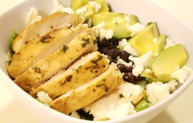 Delicious and Healthy Southwest Chicken Salad Recipe