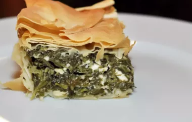 Delicious and Healthy Spanakopita Recipe