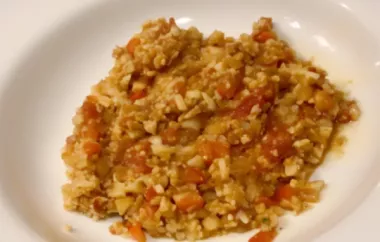 Delicious and Healthy Spanish Cauliflower Rice Recipe