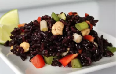 Delicious and Healthy Spicy Forbidden Rice Salad Recipe