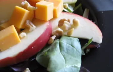 Delicious and Healthy Spinach and Apple Salad Recipe
