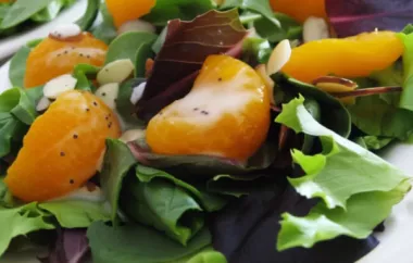 Delicious and Healthy Spinach Salad with Poppy Seed Dressing