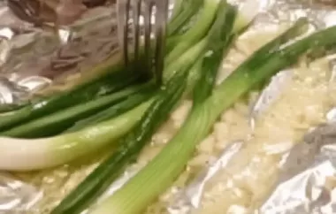 Delicious and Healthy Steam Grilled Green Onions Recipe