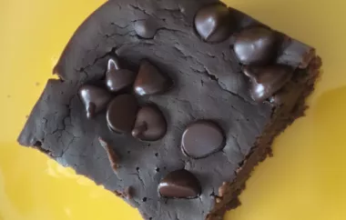 Delicious and Healthy Sugar-Free Black Bean Brownies Recipe