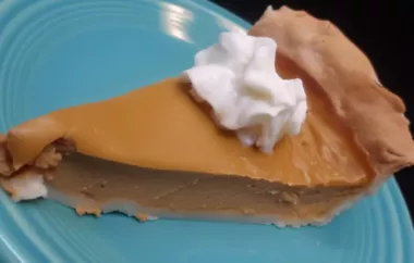 Delicious and Healthy Sugarless Pumpkin Pie Recipe