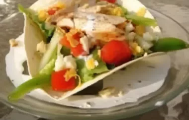 Delicious and Healthy Taco Salad with Creamy Ranch Dressing