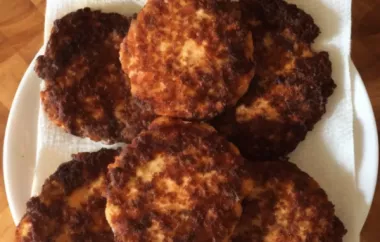 Delicious and Healthy Trout Patties Recipe