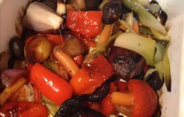 Delicious and Healthy Vegan Oven-Roasted Vegetables Recipe