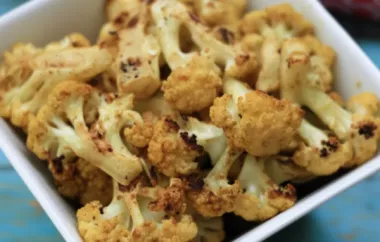 Delicious and Healthy Vegan Roasted Curry Cauliflower Recipe