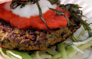 Delicious and Healthy Vegetable and Tofu Burger