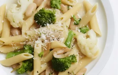 Delicious and Healthy Whole Family Pasta with Broccoli and Cauliflower Recipe