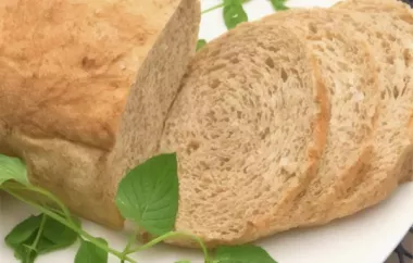Delicious and Healthy Whole Wheat Zucchini Herb Bread Recipe