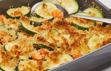 Delicious and Healthy Zesty Carrot Zucchini Casserole Recipe