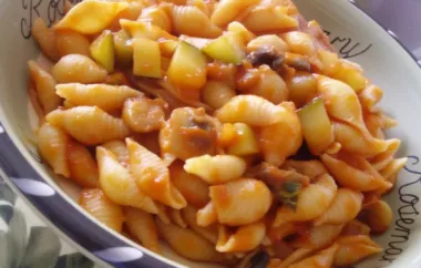 Delicious and Healthy Zucchini and Shells Pasta Recipe