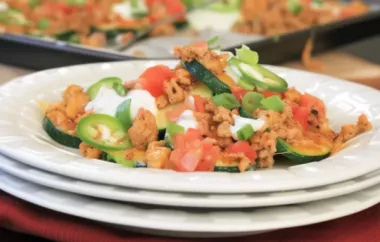 Delicious and Healthy Zucchini Nachos Recipe