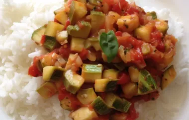 Delicious and Healthy Zucchini Tomato Side Dish Recipe