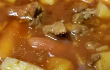 Delicious and hearty 5-hour beef stew