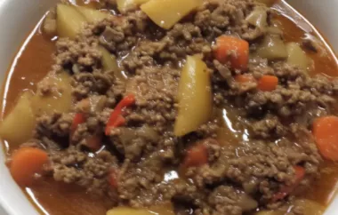 Delicious and hearty American Beef and Mushroom Goulash recipe