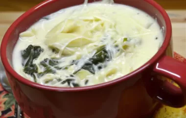 Delicious and hearty Chicken Tortellini Soup recipe