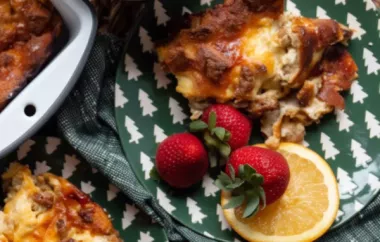 Delicious and Hearty Christmas Breakfast Sausage Casserole
