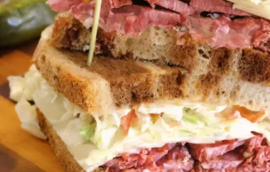 Delicious and Hearty Corned Beef Special Sandwiches