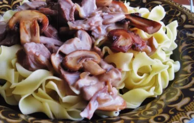 Delicious and hearty cowgirl beef stroganoff recipe