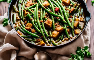 Delicious and Hearty Fasolia Green Bean Stew Recipe
