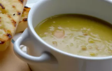 Delicious and Hearty Ham and Split Pea Soup Recipe