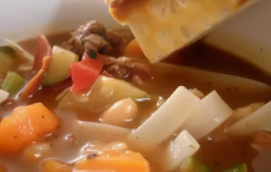 Delicious and hearty minestrone soup perfect for a cozy night in