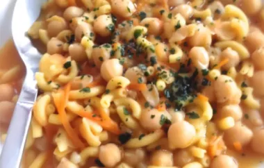 Delicious and hearty Pasta e Fagioli with a twist from Weeble