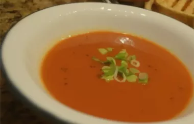 Delicious and Hearty Red Pepper and Tomato Soup