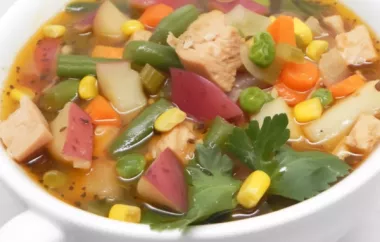 Delicious and hearty Turkey Vegetable Soup with Red Potatoes