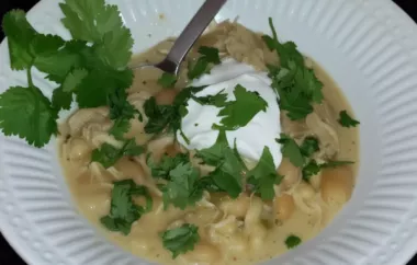 Delicious and hearty white rotisserie chicken chili