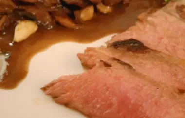 Delicious and Juicy Flat Iron Steak with Sauteed Mushrooms