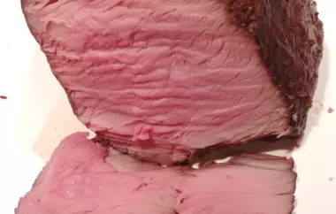 Delicious and Juicy High Temperature Eye of Round Roast