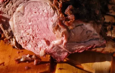 Delicious and Juicy Smoked Standing Rib Roast Recipe