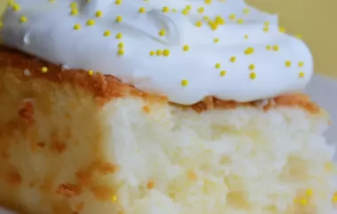 Delicious and Light Pineapple Angel Food Cake Recipe