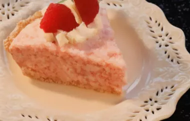 Delicious and Light Strawberry Chiffon Pie
